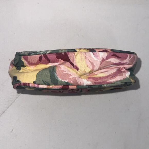 Vintage Lauren Ralph Lauren Yellow Floral CottageCore Mini Cosmetic Jewelry Case - Picture 9 of 13